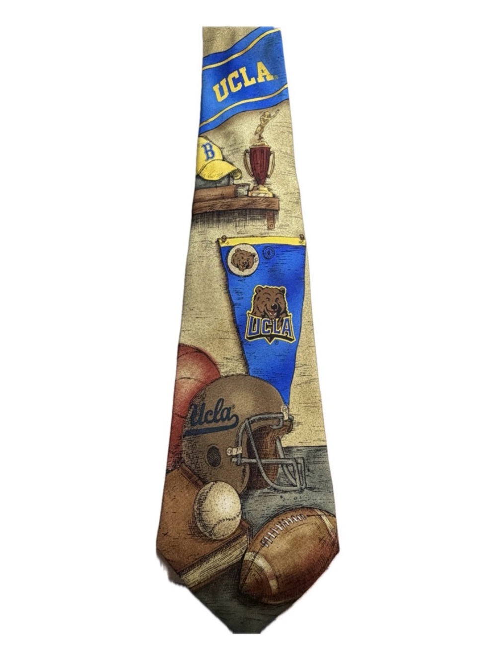 UCLA Collegiate Men’s Tie in Blue and Gold